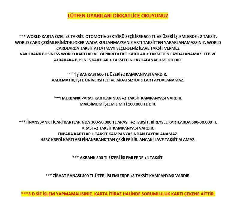 Taksit Tablosu Bulunamadı